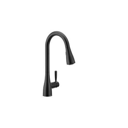 Moen Doherty One-Handle High Arc Pulldown Kitchen Faucet in Matte Black 87260BL